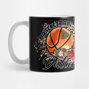 Aesthetic Pattern Dallas Basketball Gifts Vintage Styles Mug